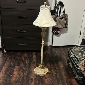Elegant Cream Floor Lamp